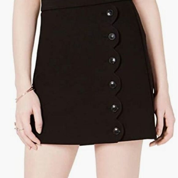 Maison Jules Women's Scalloped Detail Mini Skirt - Picture 1 of 4